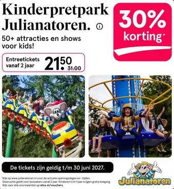 Etos Kinderpretpark Julianatoren aanbieding