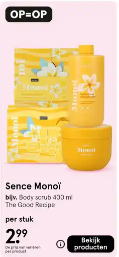 Etos Sence Monoï aanbieding