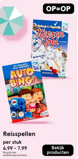 Etos Reisspellen aanbieding