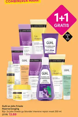 DA Guhl en John Frieda Haarverzorging aanbieding