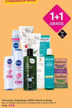 DA Hairwonder, HappySoaps, NIVEA, Weleda en Zarqa aanbieding