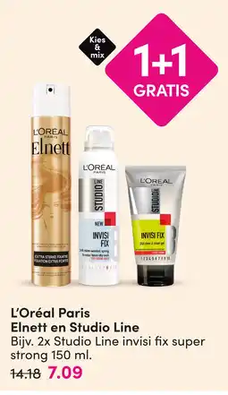 DA L'Oréal Paris Elnett en Studio Line aanbieding
