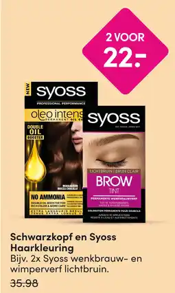 DA Schwarzkopf en Syoss Haarkleuring aanbieding