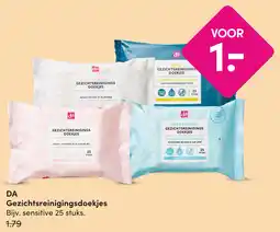 DA DA Gezichtsreinigingsdoekjes aanbieding