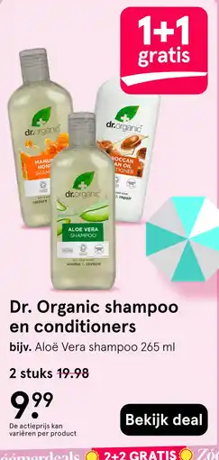 Etos Dr. Organic shampoo en conditioners aanbieding