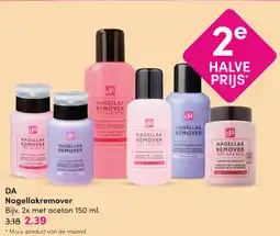 DA DA Nagellakremover aanbieding
