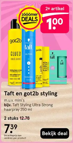 Etos Taft en got2b styling aanbieding