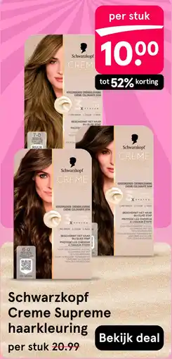Etos Schwarzkopf Creme Supreme haarkleuring aanbieding