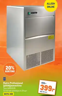 Makro Metro Professional ijsblokjesmachine aanbieding