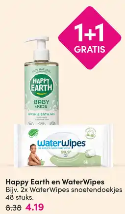 DA Happy Earth en WaterWipes aanbieding
