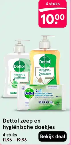 Etos Dettol zeep en hygiënische doekjes aanbieding