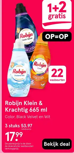 Etos Robijn Klein & Krachtig 665 ml aanbieding