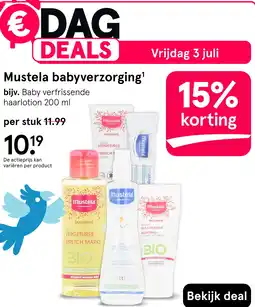 Etos Mustela babyverzorging aanbieding
