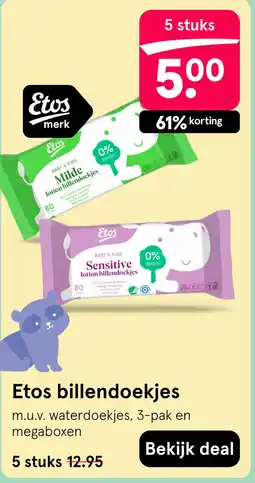 Etos Etos billendoekjes aanbieding