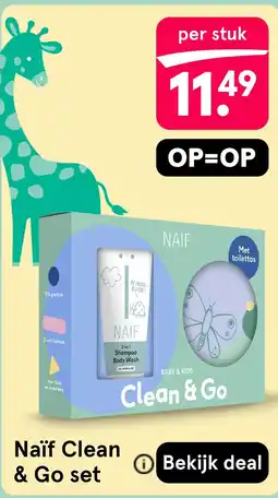 Etos Naïf Clean & Go set aanbieding