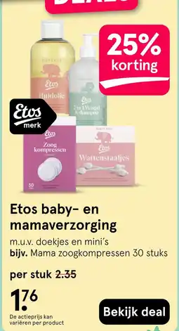 Etos Etos baby- en mamaverzorging aanbieding