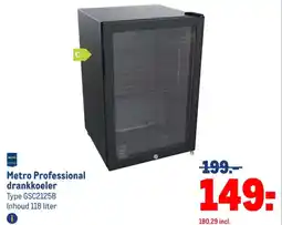 Makro Metro Professional drankkoeler aanbieding