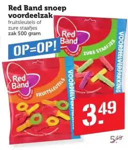 Coop Red Band snoep voordeelzakfruitsleutels of aanbieding