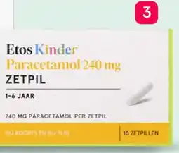 Etos Etos kinderparacetamol aanbieding