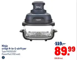 Makro Ninja crispi 4 in 1 airfryer aanbieding