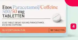 Etos Etos paracetamol/coffeïne aanbieding