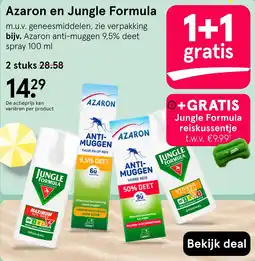 Etos Azaron en Jungle Formula aanbieding