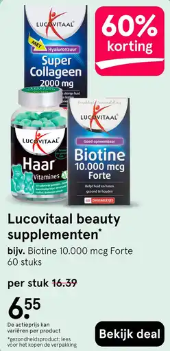 Etos Lucovitaal beauty supplementen' aanbieding