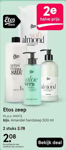 Etos Etos zeep aanbieding