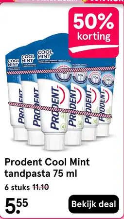 Etos Prodent Cool Mint tandpasta 75 ml aanbieding
