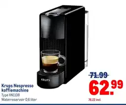 Makro Krups Nespresso koffiemachine aanbieding