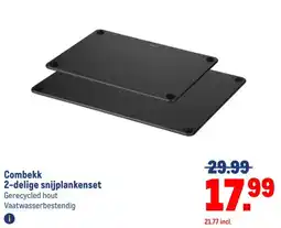 Makro Combekk 2-delige snijplankenset aanbieding