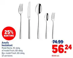 Makro Amefa bestekset aanbieding