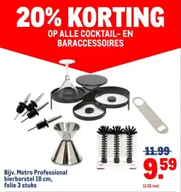 Makro Op alle cocktail en baraccessoires aanbieding