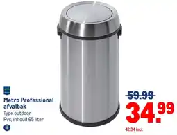 Makro Metro Professional afvalbak aanbieding
