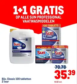 Makro Op alle sun professional vaatwasmiddelen aanbieding