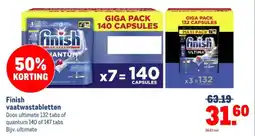 Makro Finish vaatwastabletten aanbieding