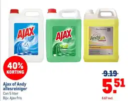 Makro Ajax of Andy allesreiniger aanbieding