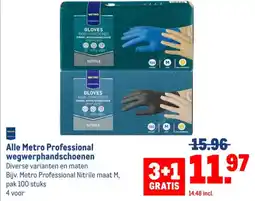 Makro Alle Metro Professional wegwerphandschoenen aanbieding