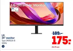 Makro LG 34" monitor aanbieding