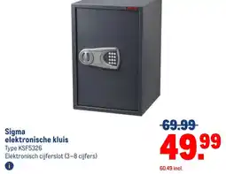 Makro Sigma elektronische kluis aanbieding