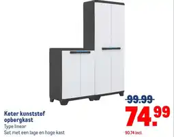 Makro Keter kunststof opbergkast aanbieding