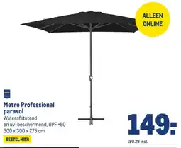 Makro Metro Professional parasol aanbieding