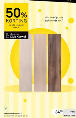 Karwei Vtwonen laminaat xl aanbieding