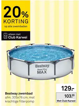 Karwei Bestway zwembad aanbieding