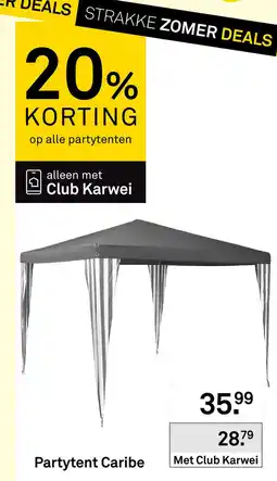 Karwei Partytent Caribe aanbieding