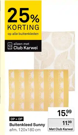 Karwei Buitenkleed Sunny aanbieding