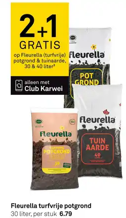 Karwei Fleurella turfvrije potgrond aanbieding