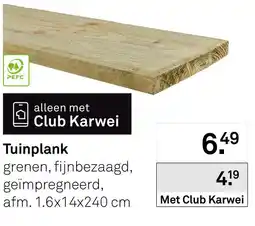Karwei Tuinplank aanbieding
