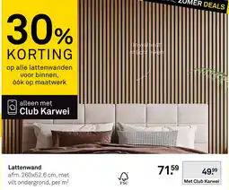 Karwei Lattenwand aanbieding