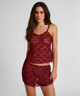 Hunkemoller Hunkemöller Short volledig Kant Rood aanbieding